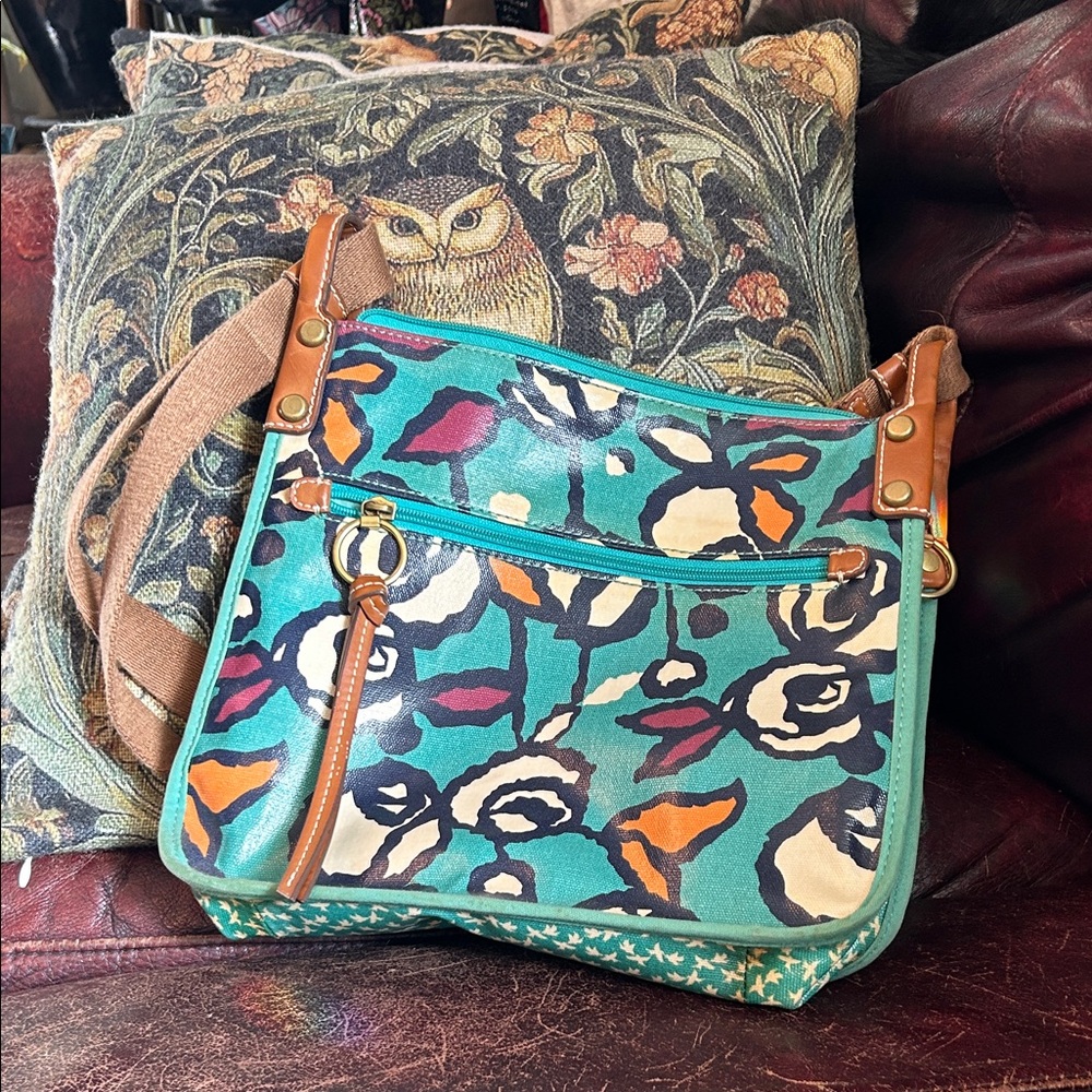 Fossil Teal crossbody Bag